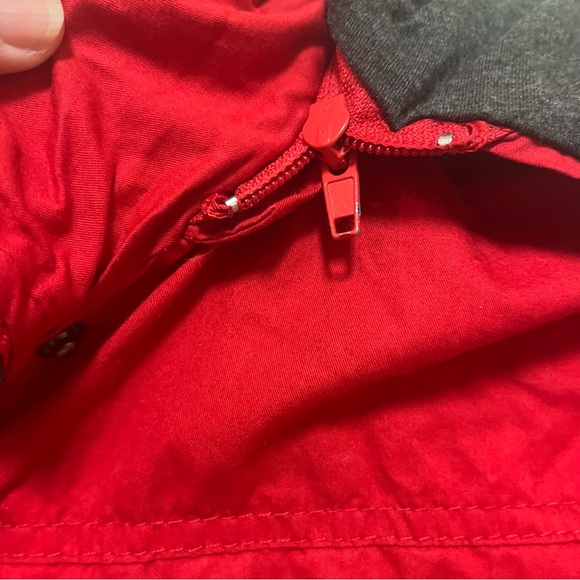 Red jacket woman’s  Snobbish Medium outdoors pockets hooded vintage - Picture 5 of 10